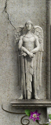 Gardian Angel, in the garden